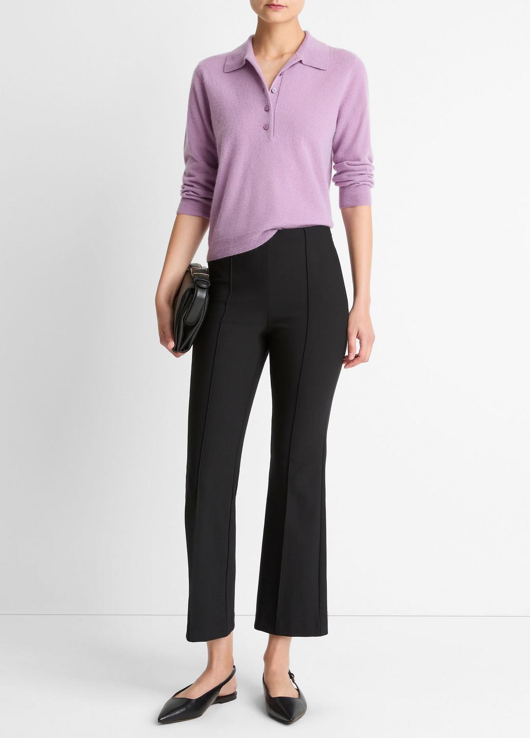 VINCE Women Cashmere-Silk Polo Sweater in Cashmere