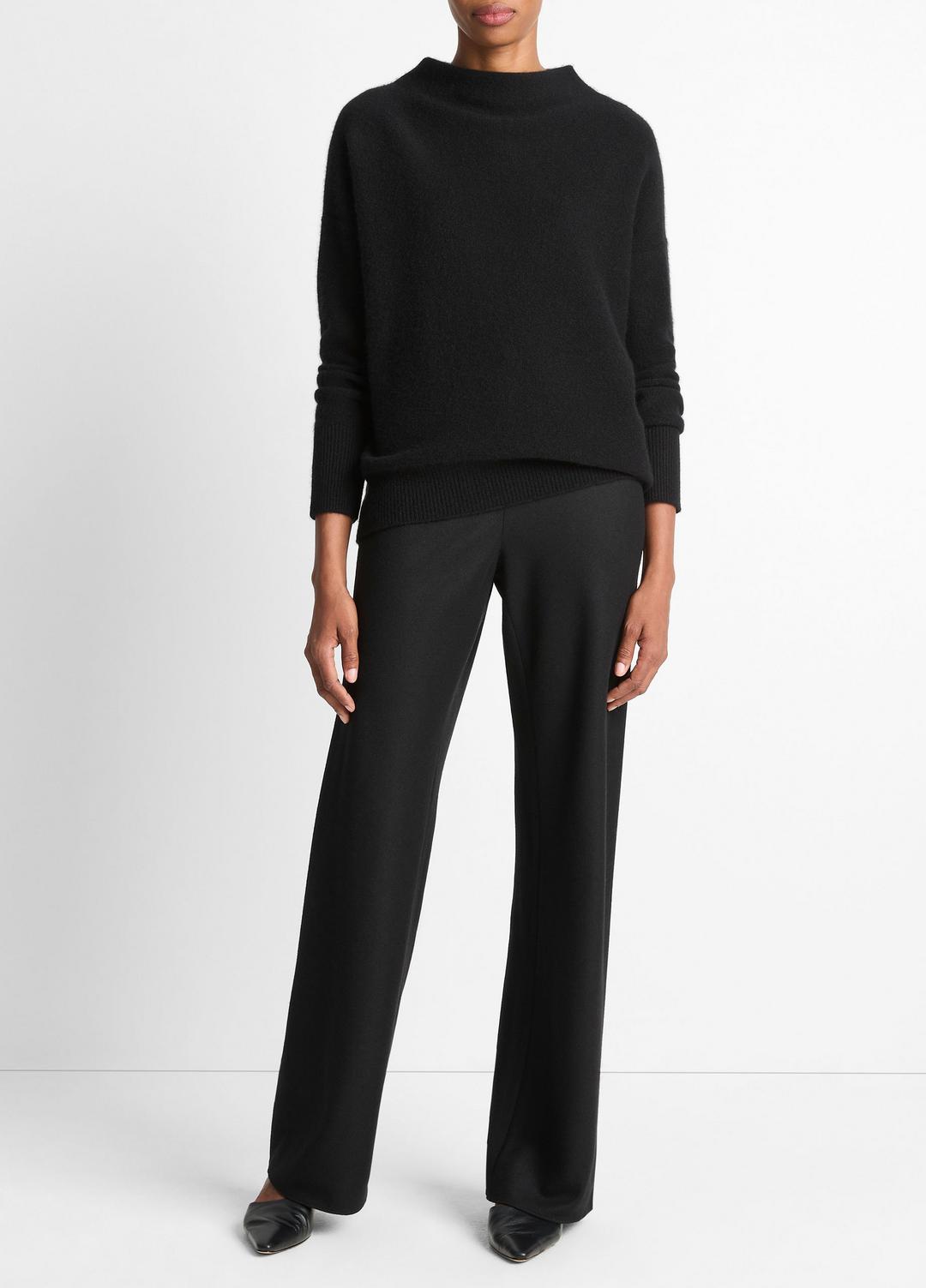 VINCE Women Plush Cashmere Funnel-Neck Sweater in Turtleneck