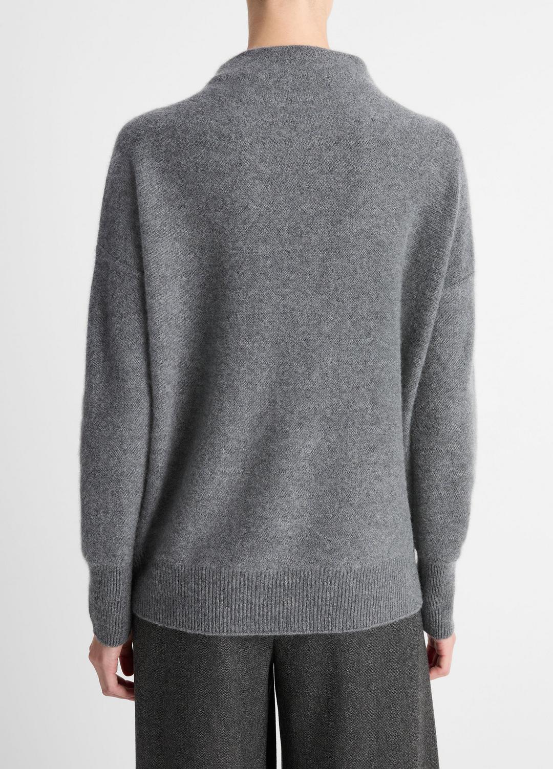 VINCE Women Plush Cashmere Funnel-Neck Sweater in Turtleneck