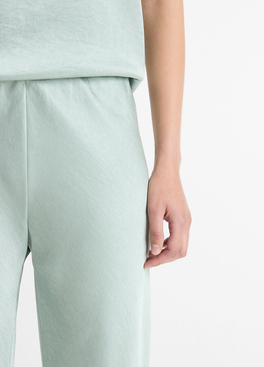 VINCE Women Colette High-Rise Fluid Satin Bias Pant in Trousers