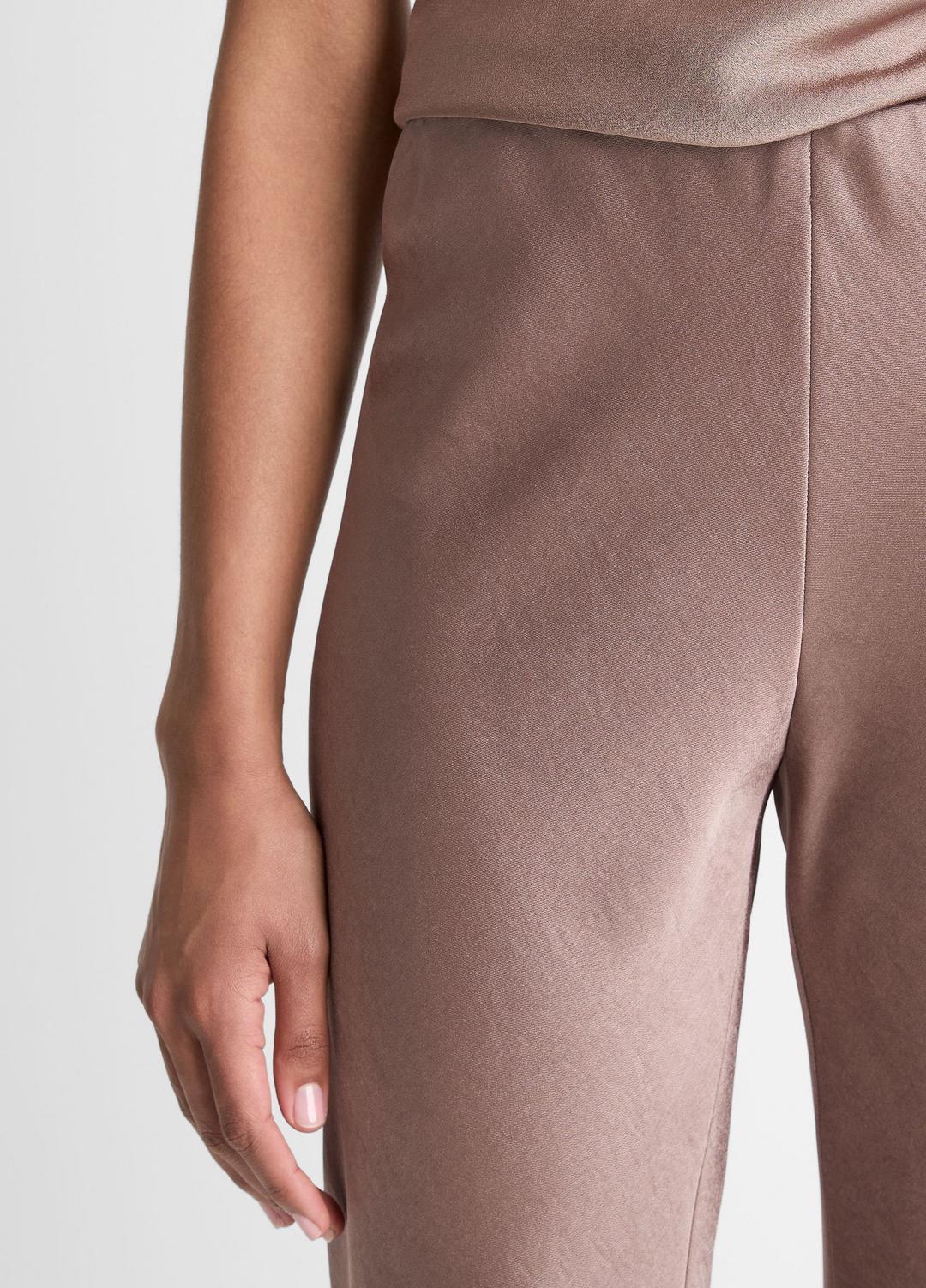 VINCE Women Colette High-Rise Fluid Satin Bias Pant in Trousers