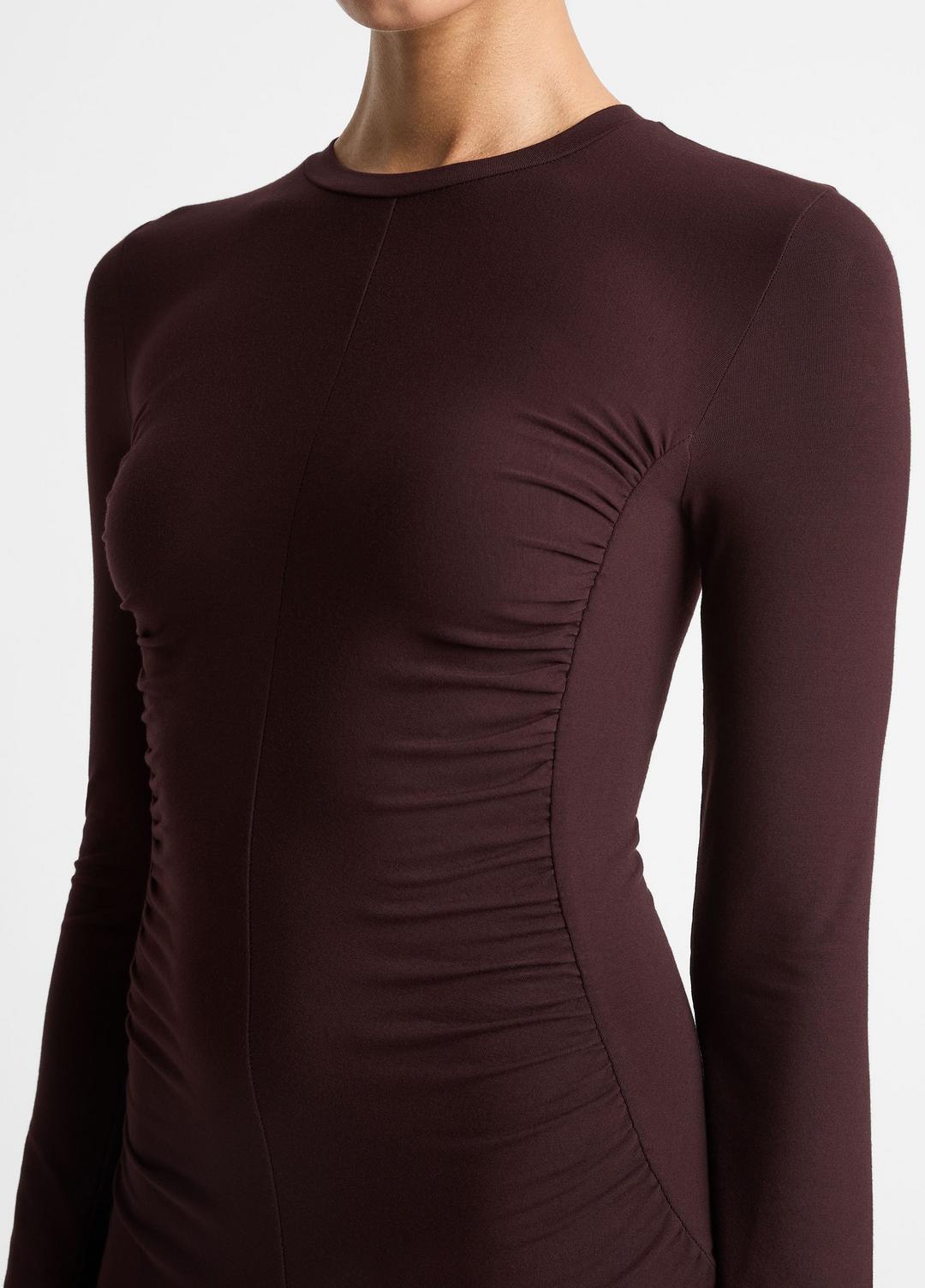 VINCE Women Ruched-Seam Long-Sleeve Dress in Dresses