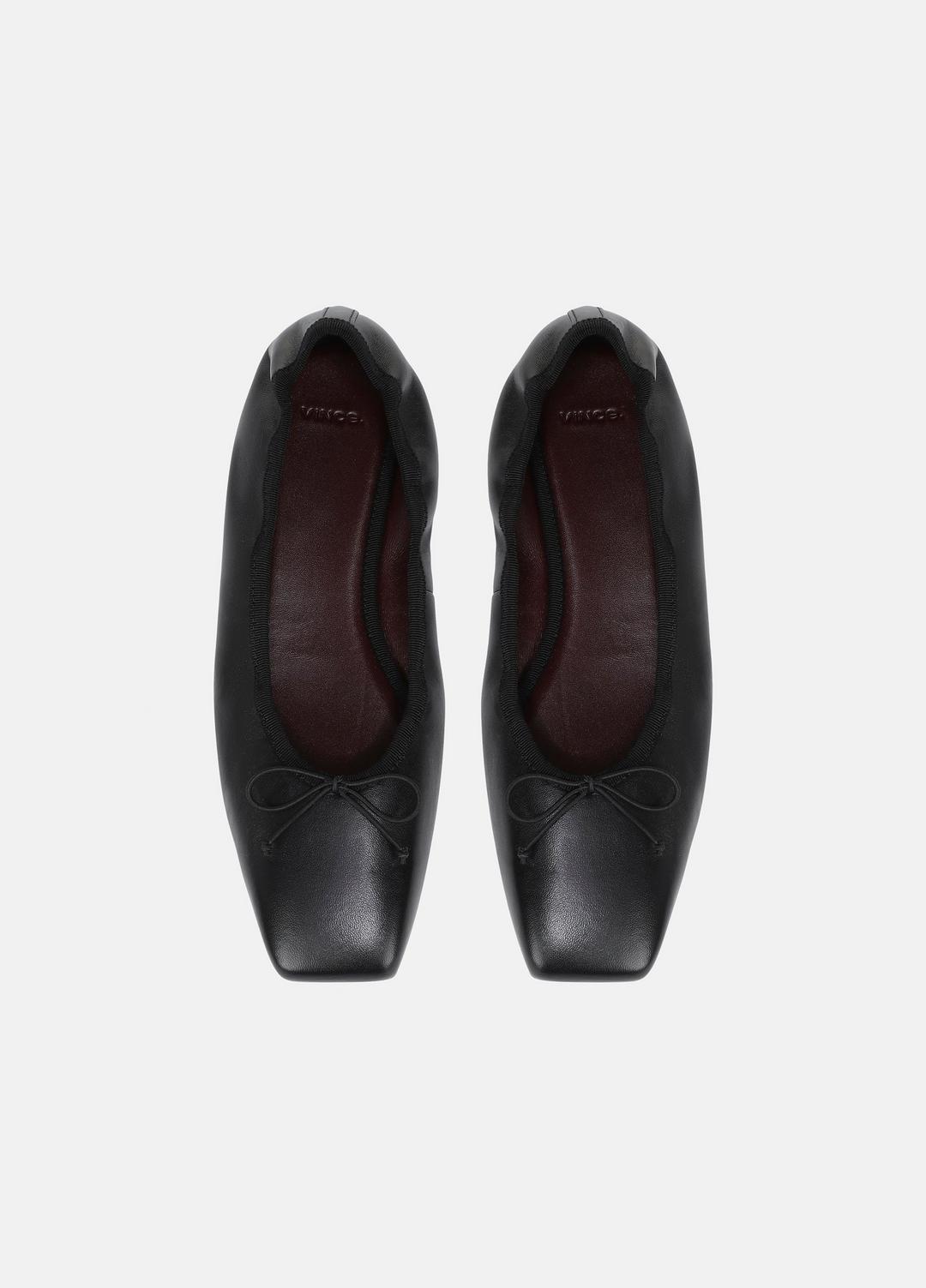 VINCE Women Darla Leather Ballet Flat in Loafers & Flats