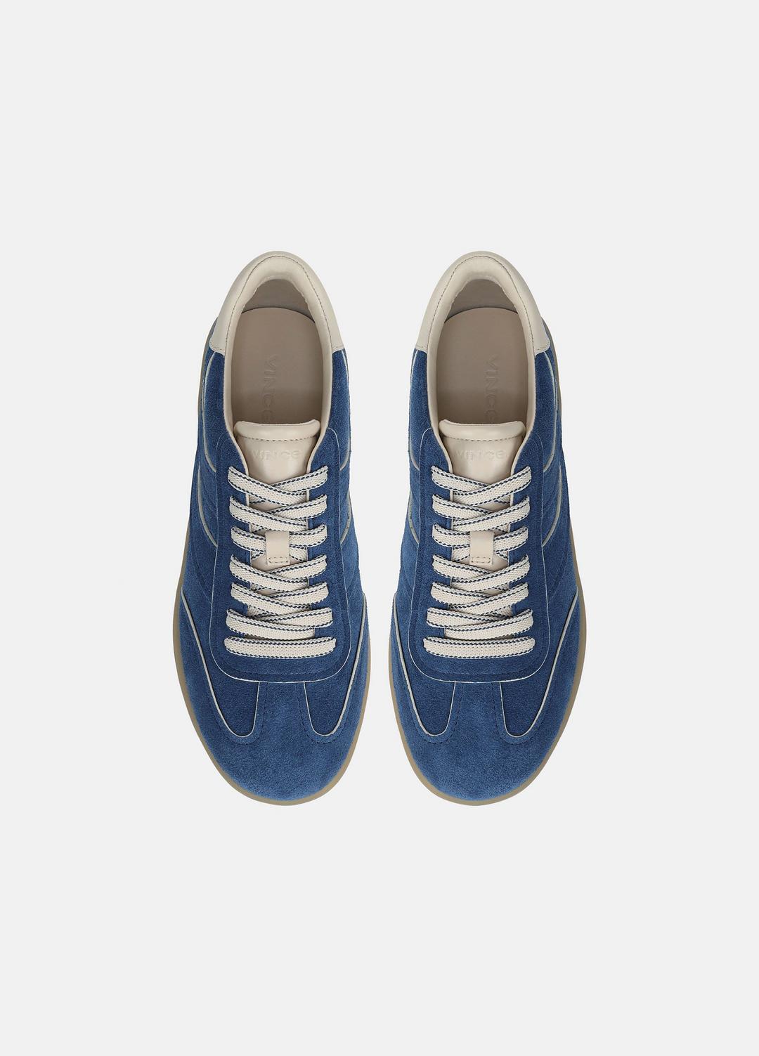 VINCE Women Oasis Contrast-Edge Suede Sneaker in Sneakers