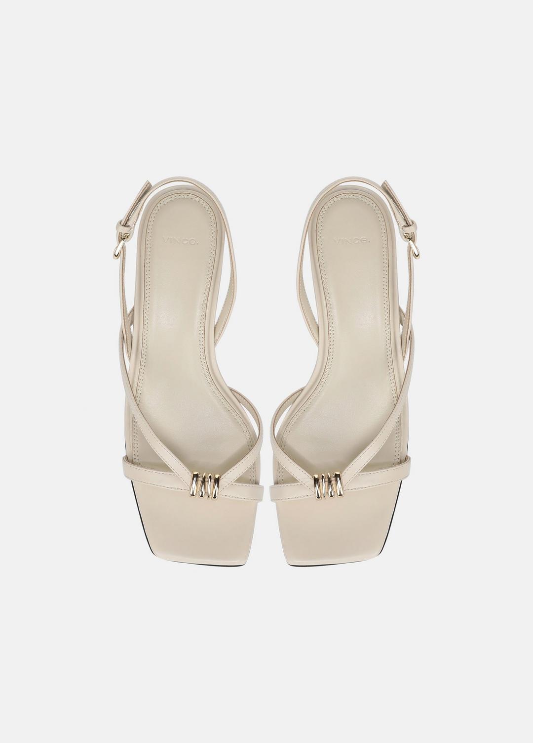 VINCE Women Tali Leather Slingback Sandal in Heels