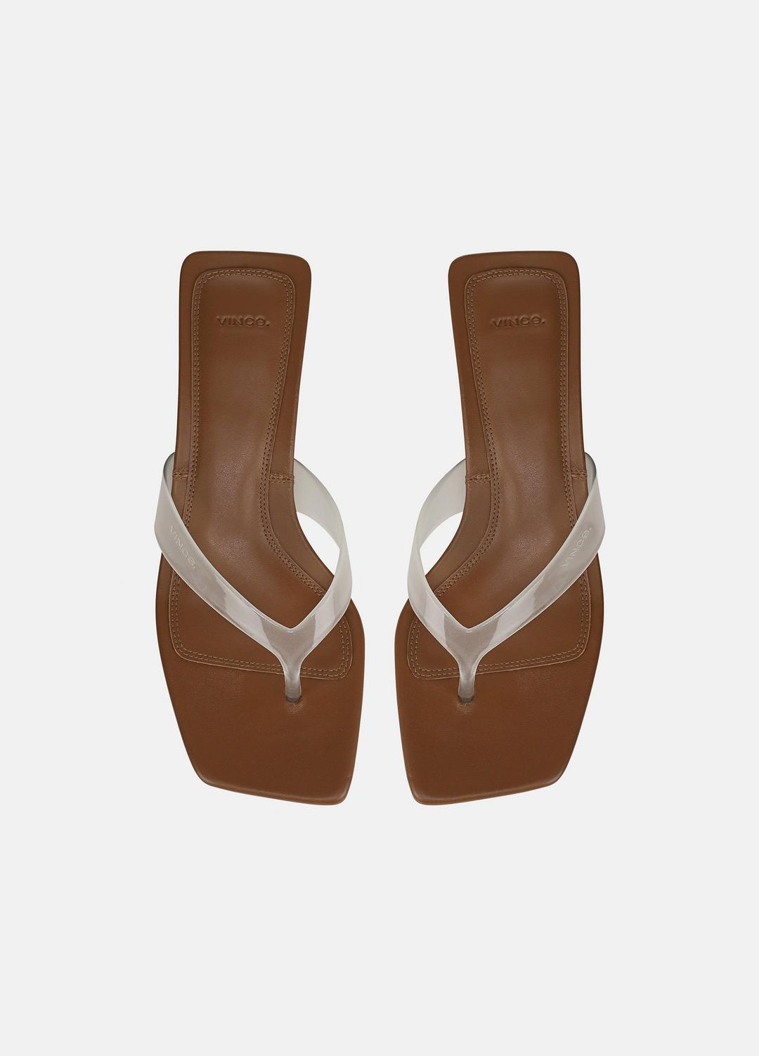VINCE Women San Juan Jelly Heeled Thong Sandal in Sandals