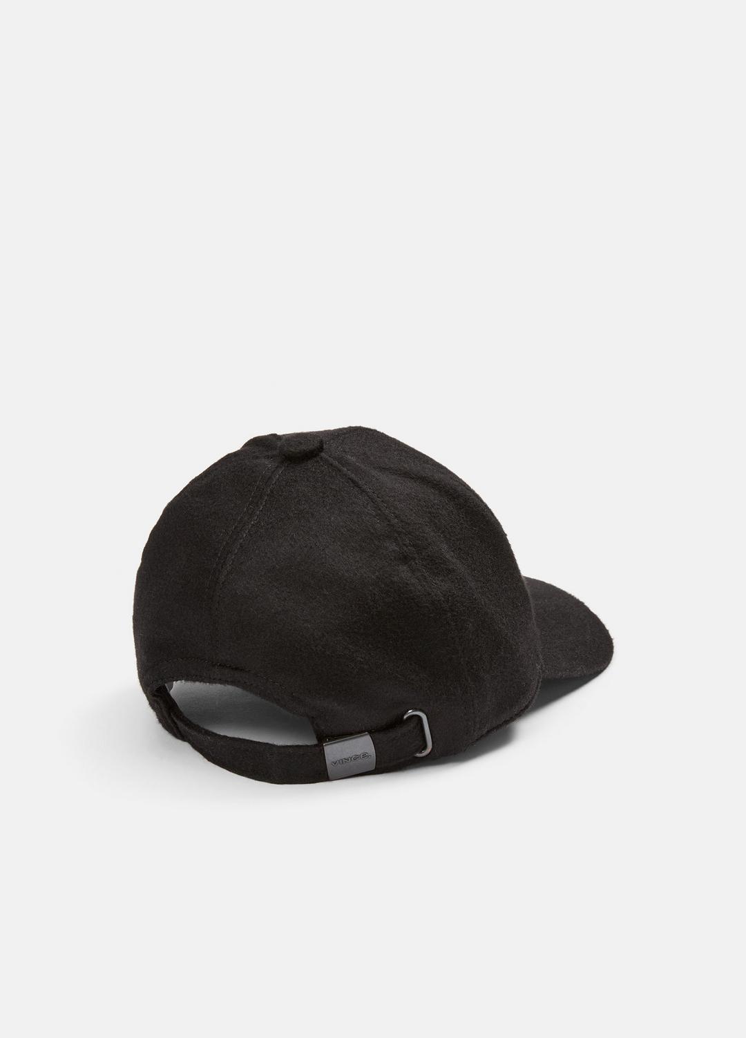 VINCE Women Leather-Trim Cashmere Baseball Cap in Scarves & Hats