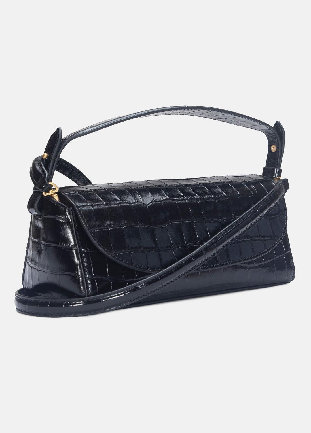 VINCE Women Sabrina Croc-Embossed Leather Mini Top-Handle Bag in Handbags