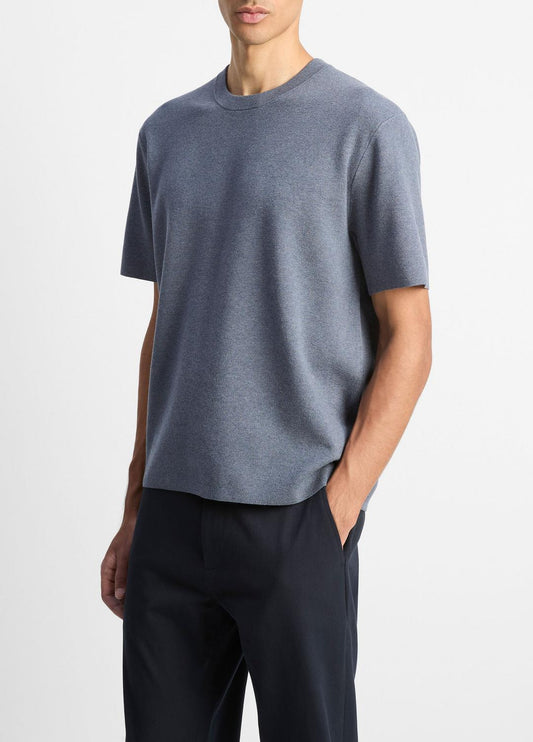 VINCE Men Milano Short-Sleeve Crew Neck Sweater in Crew Neck
