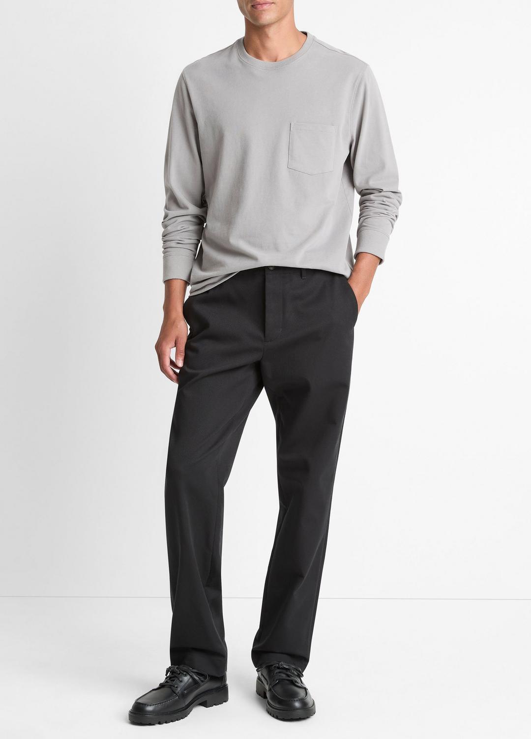 VINCE Men Sueded Jersey Long-Sleeve Pocket T-Shirt in Long Sleeve