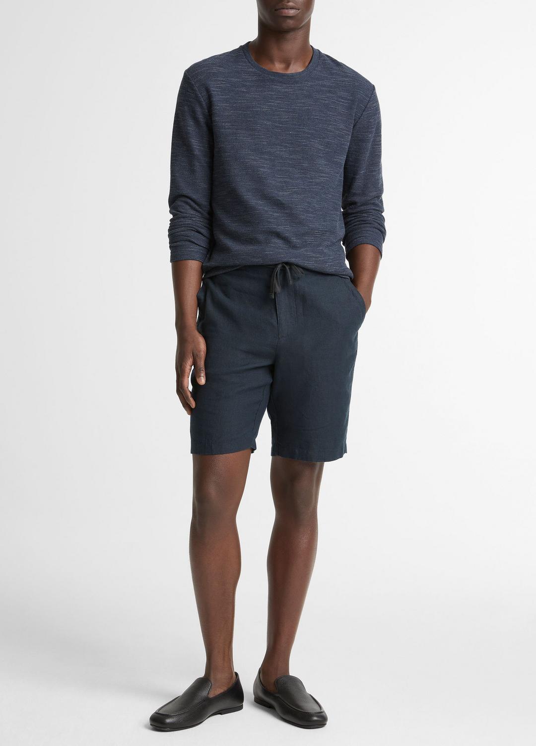 VINCE Men Double-Knit Cotton-Blend Long-Sleeve Shirt in Long Sleeve