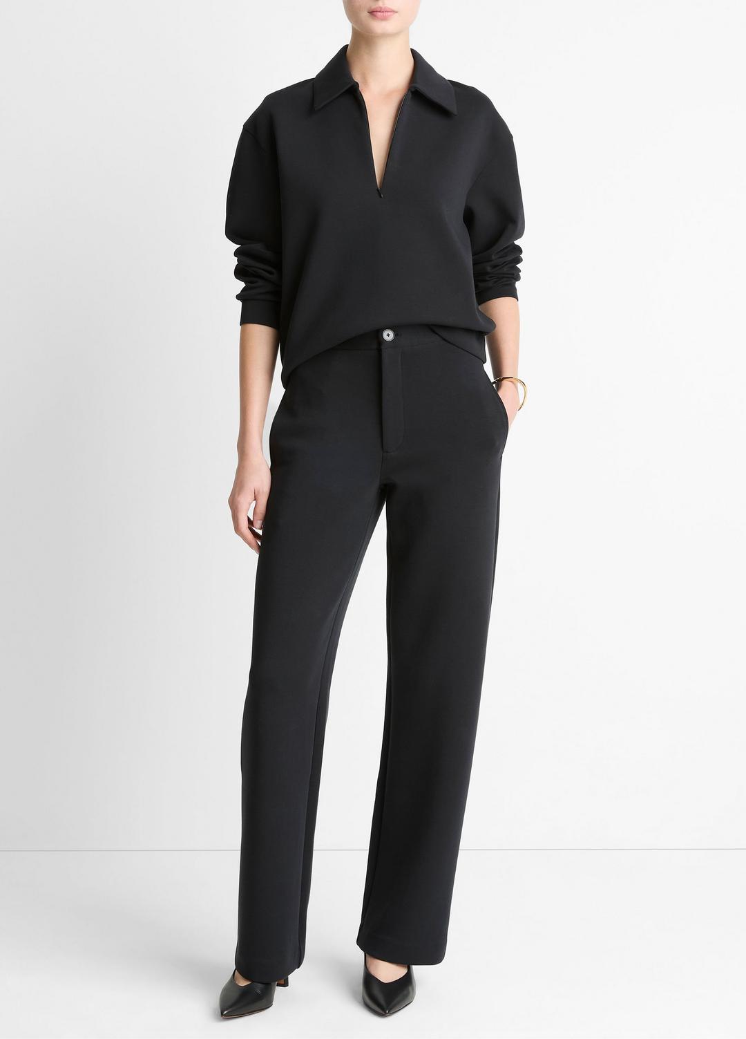 VINCE Women Cotton-Blend Trouser in Trousers