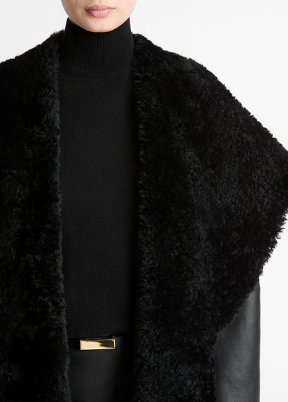 VINCE Women Shearling Hooded Jacket in Jackets