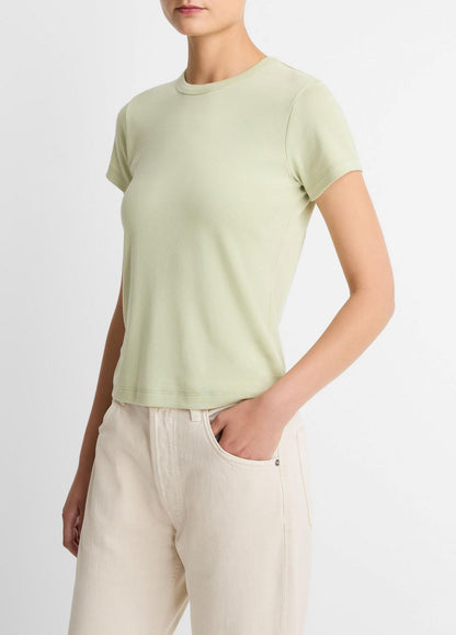 VINCE Women Pima Cotton-Blend '90s Shrunken T-Shirt in Short Sleeve