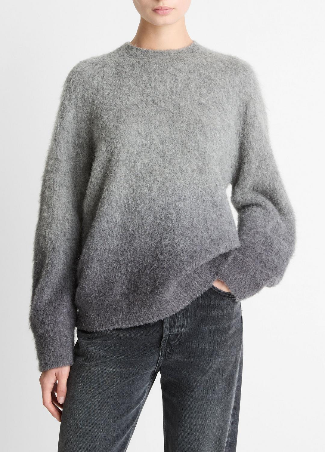VINCE Women Ombré Alpaca & Wool-Blend Sweater in Crew Neck
