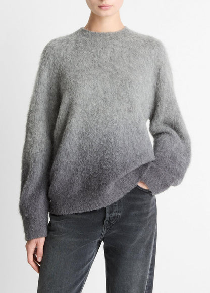 VINCE Women Ombré Alpaca & Wool-Blend Sweater in Crew Neck