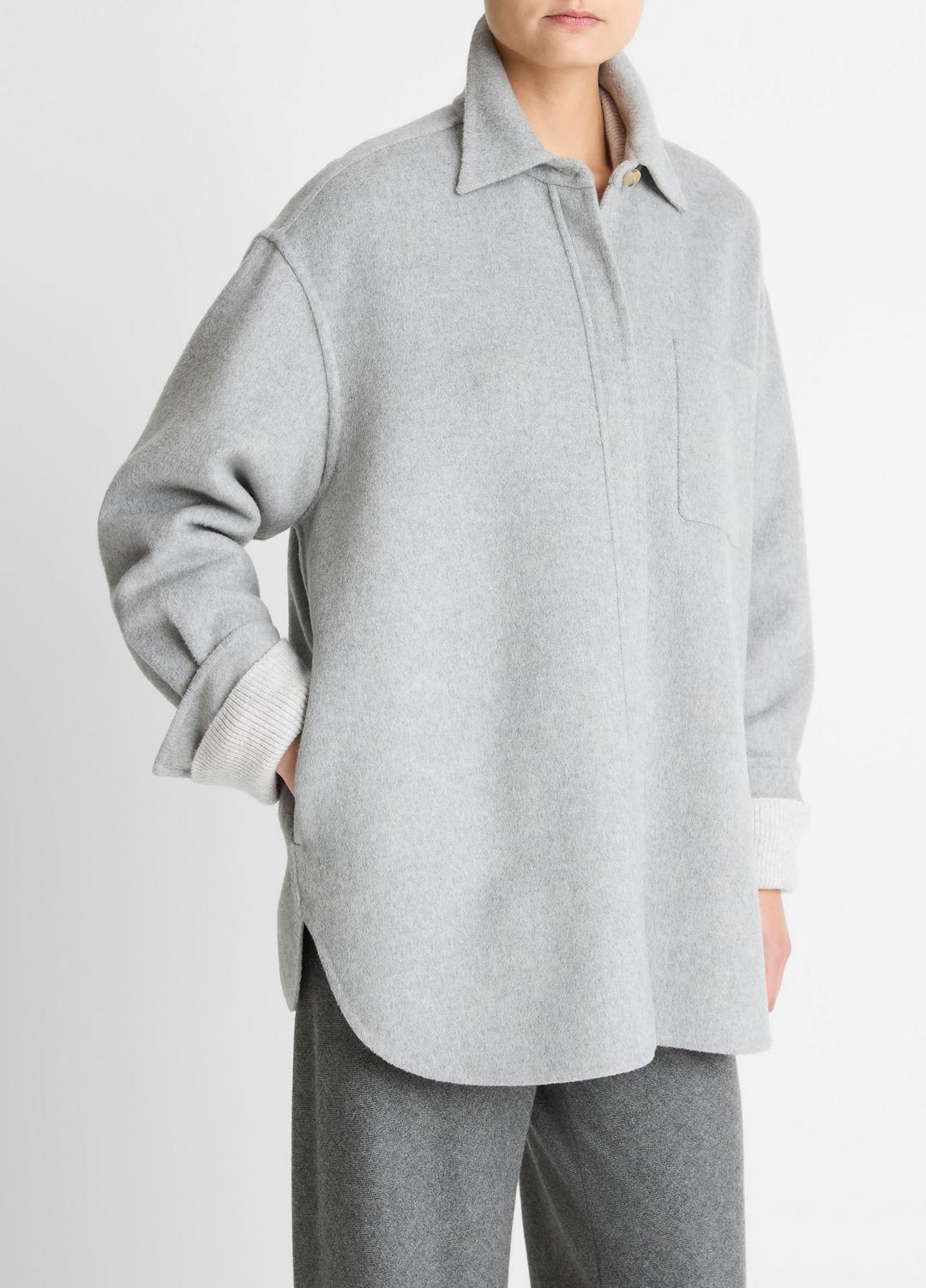 VINCE Women Double-Face Wool & Cashmere-Blend Shirt Jacket in Jackets