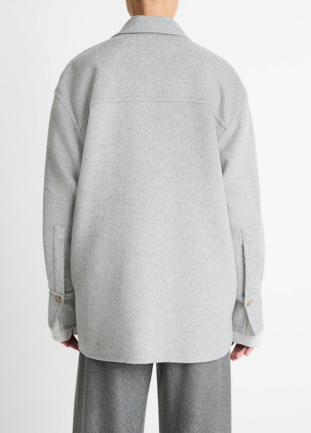 VINCE Women Double-Face Wool & Cashmere-Blend Shirt Jacket in Jackets