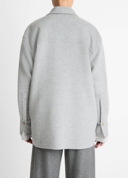 VINCE Women Double-Face Wool & Cashmere-Blend Shirt Jacket in Jackets