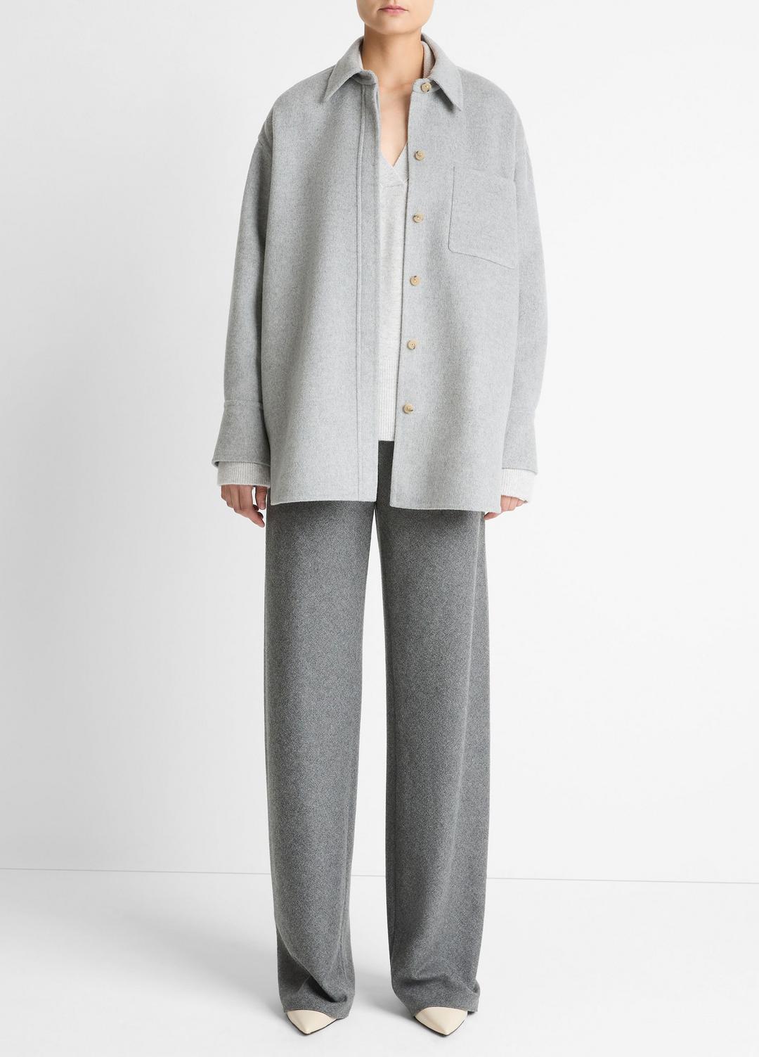 VINCE Women Double-Face Wool & Cashmere-Blend Shirt Jacket in Jackets