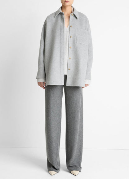 VINCE Women Double-Face Wool & Cashmere-Blend Shirt Jacket in Jackets