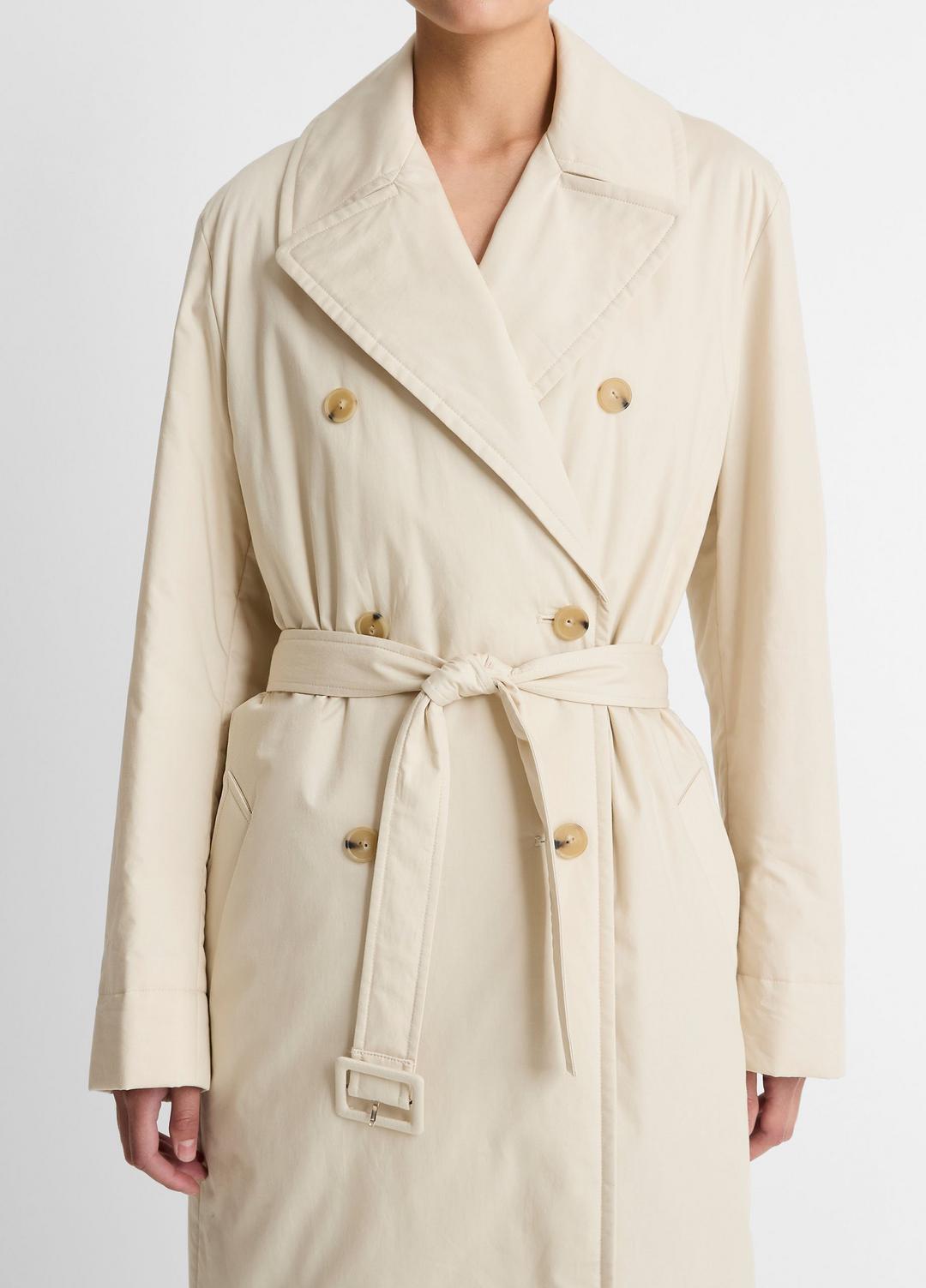 VINCE Women Padded Cotton Long Coat in Coats
