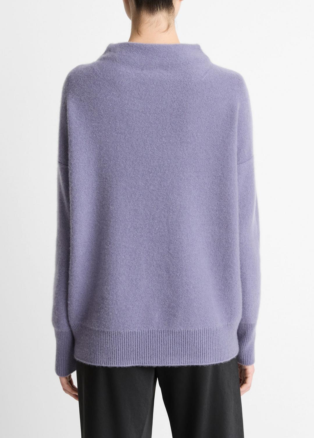 VINCE Women Plush Cashmere Funnel-Neck Sweater in Turtleneck