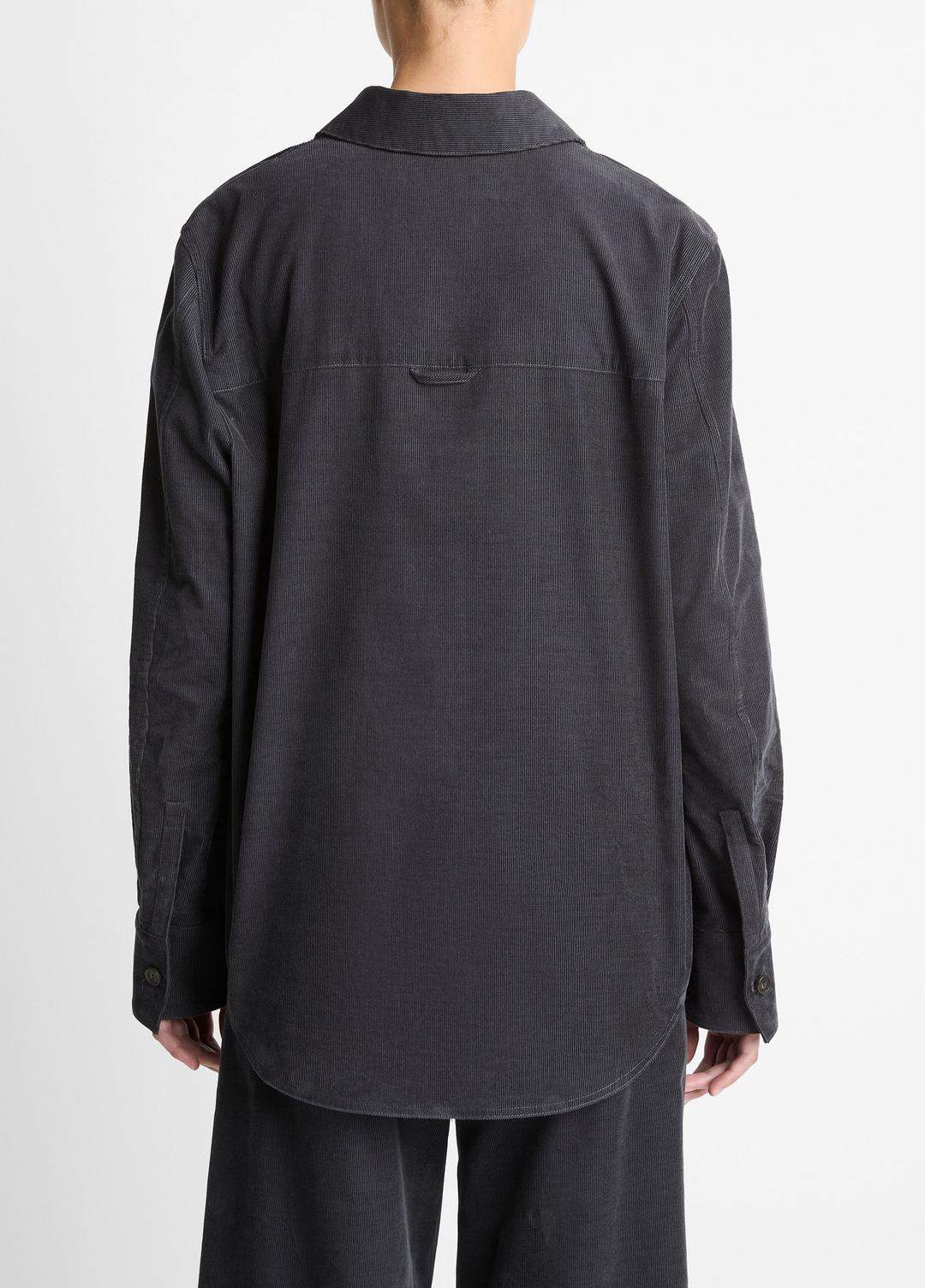 VINCE Women Cotton Corduroy Oversized Shirt in Long Sleeve