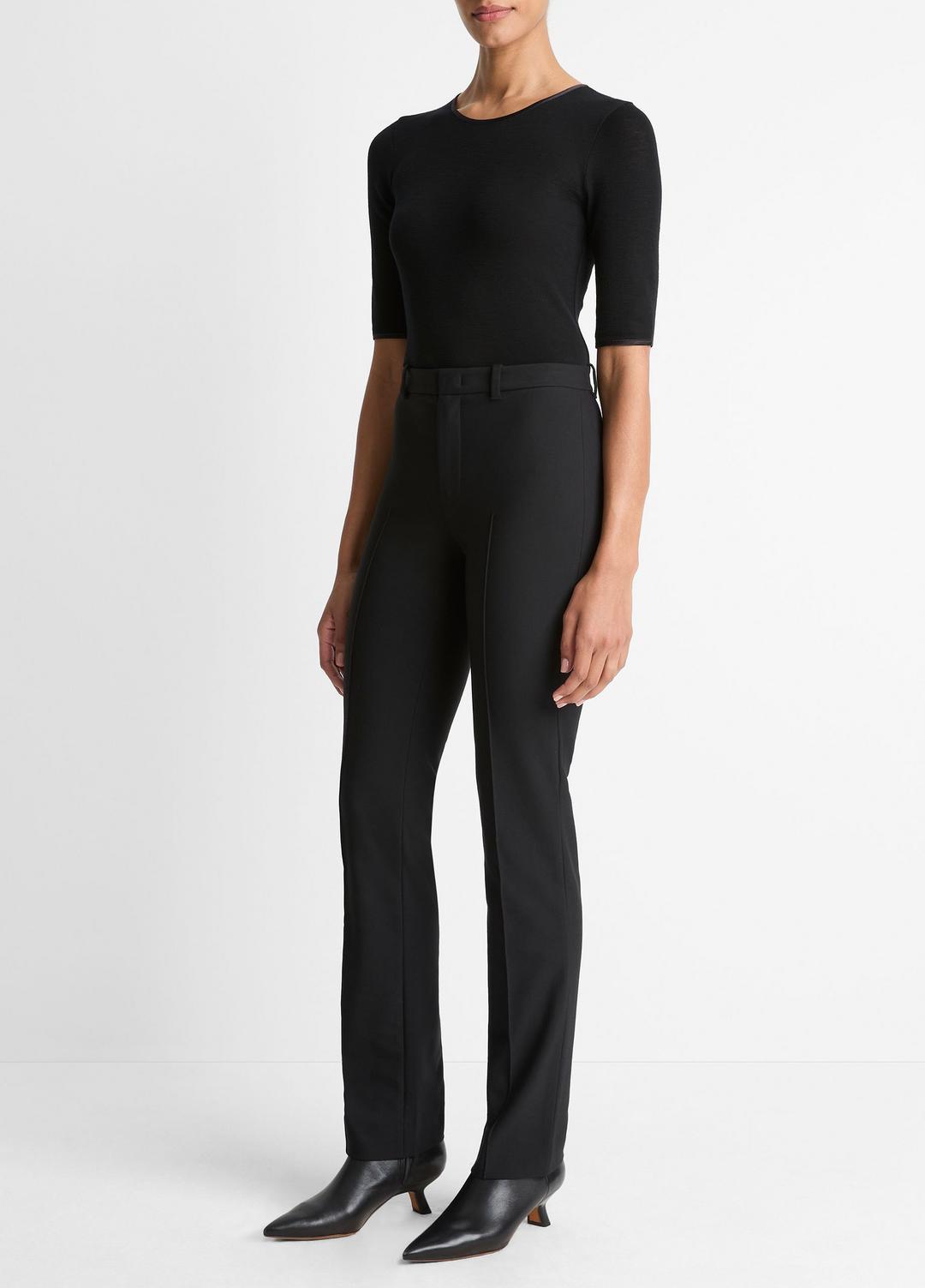 VINCE Women Cotton-Blend Slim Cigarette Pant in Trousers