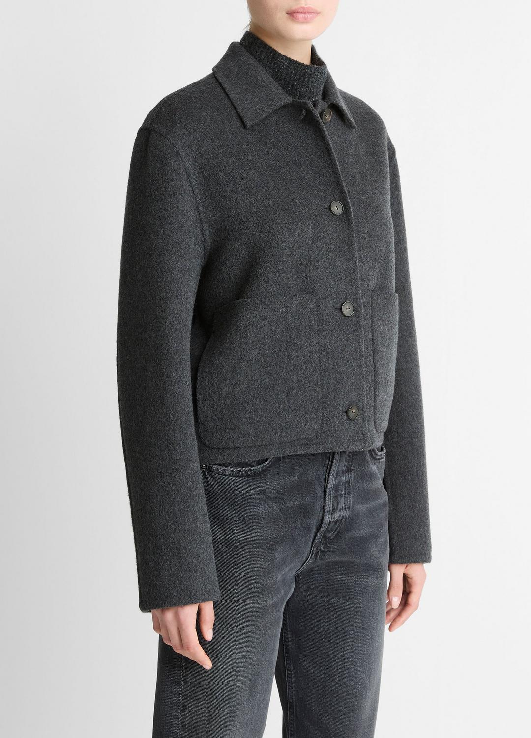 VINCE Women Wool & Cashmere-Blend Short Jacket in Jackets