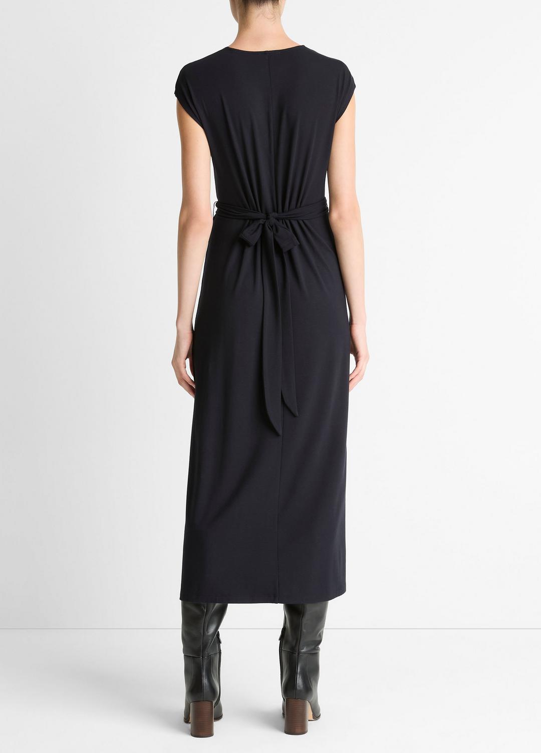 VINCE Women Jersey Wrap Midi Dress in Dresses