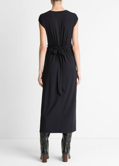 VINCE Women Jersey Wrap Midi Dress in Dresses