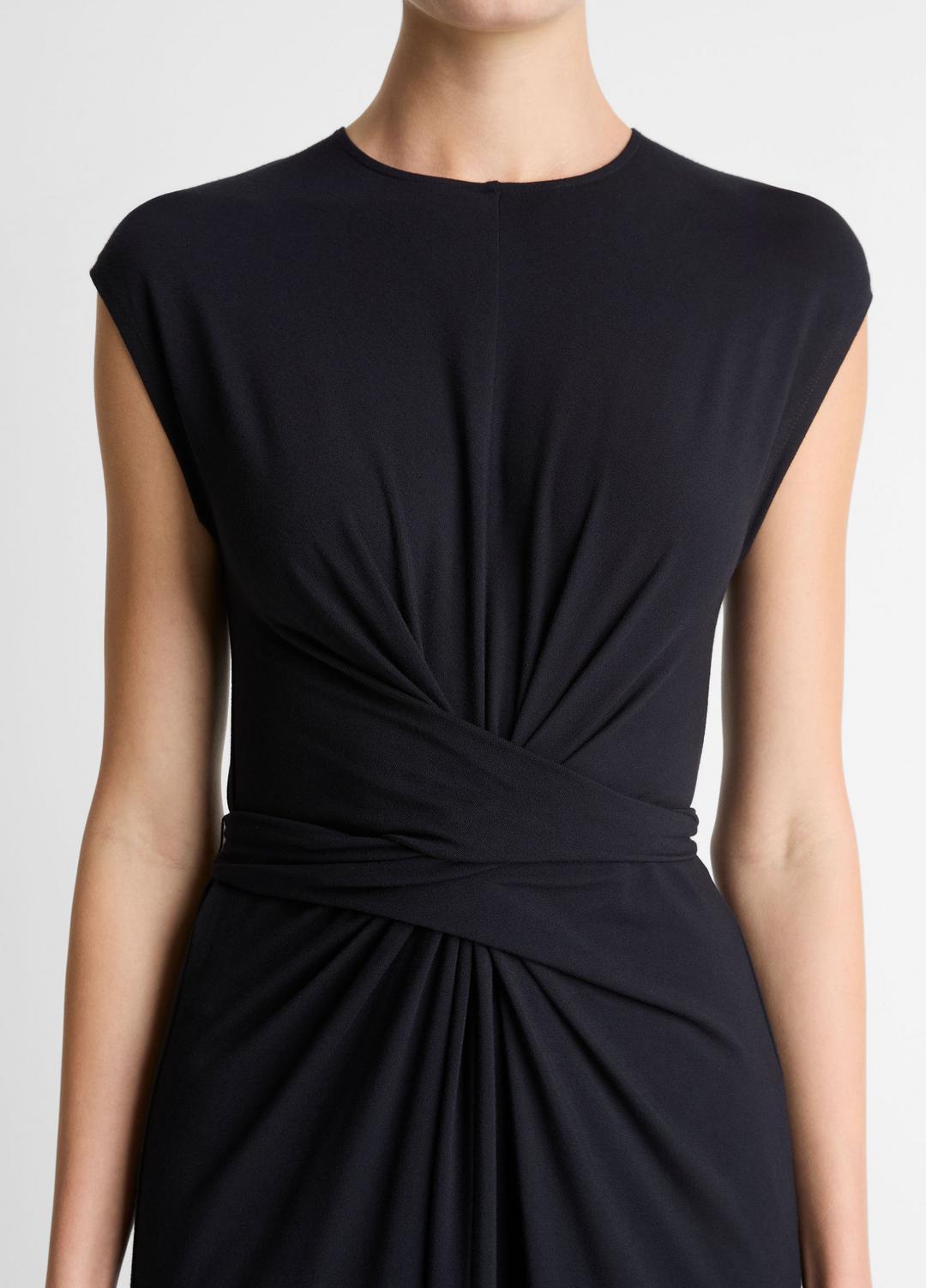 VINCE Women Jersey Wrap Midi Dress in Dresses