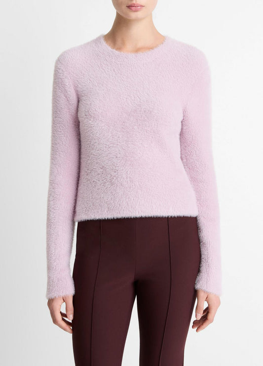 VINCE Women Eyelash Crew Neck Sweater in Crew Neck