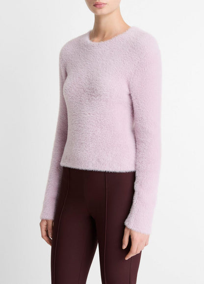 VINCE Women Eyelash Crew Neck Sweater in Crew Neck