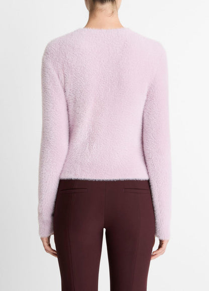 VINCE Women Eyelash Crew Neck Sweater in Crew Neck