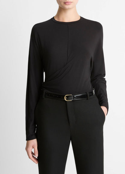 VINCE Women Fixed-Drape Long-Sleeve T-Shirt in Long Sleeve