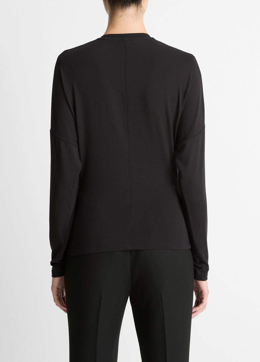 VINCE Women Fixed-Drape Long-Sleeve T-Shirt in Long Sleeve