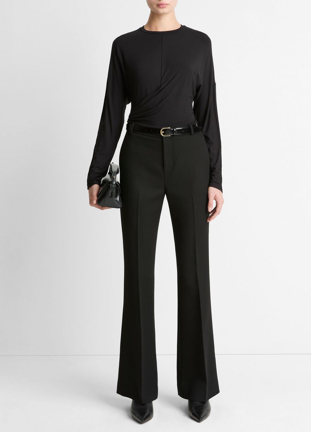 VINCE Women Fixed-Drape Long-Sleeve T-Shirt in Long Sleeve