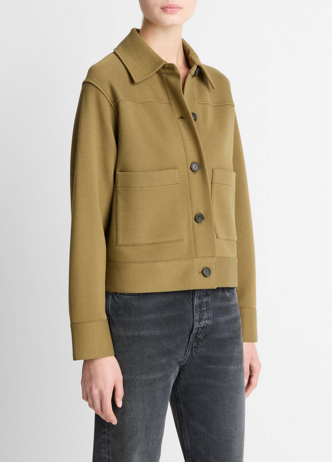 VINCE Women Double-Face Cropped Jacket in Jackets