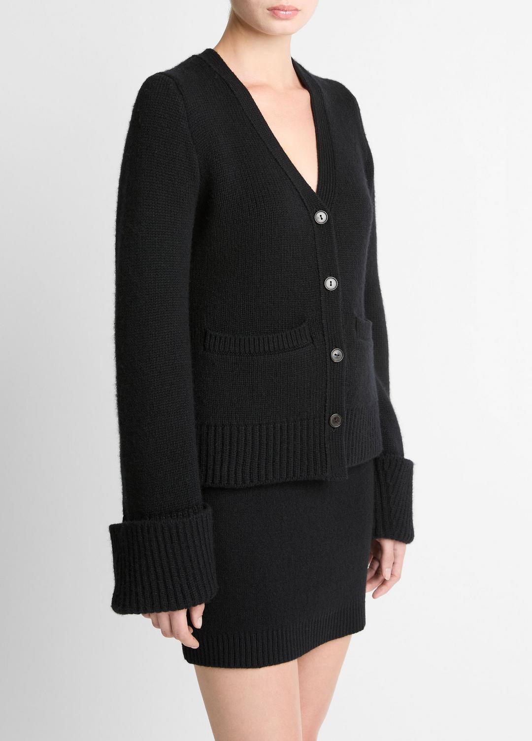 VINCE Women Double-Face Wool & Cashmere-Blend Cardigan in Cardigans