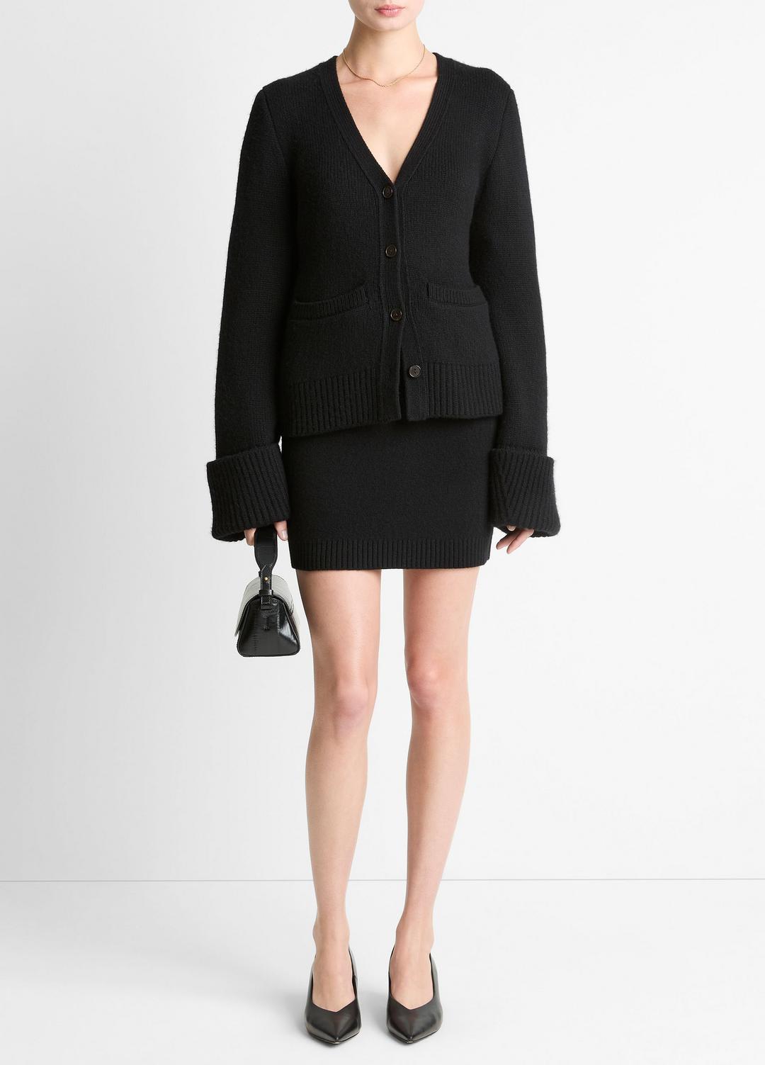 VINCE Women Double-Face Wool & Cashmere-Blend Cardigan in Cardigans
