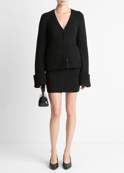 VINCE Women Double-Face Wool & Cashmere-Blend Cardigan in Cardigans