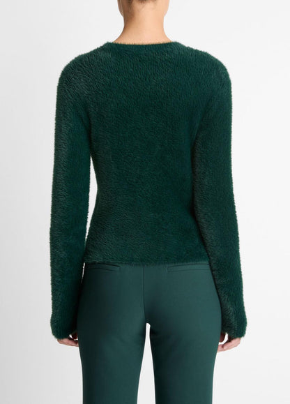 VINCE Women Eyelash Crew Neck Sweater in Crew Neck