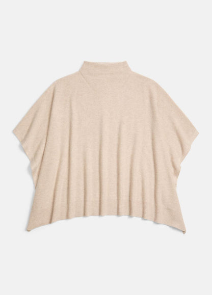 VINCE Women Merino Wool-Cashmere Funnel-Neck Poncho in Accessories