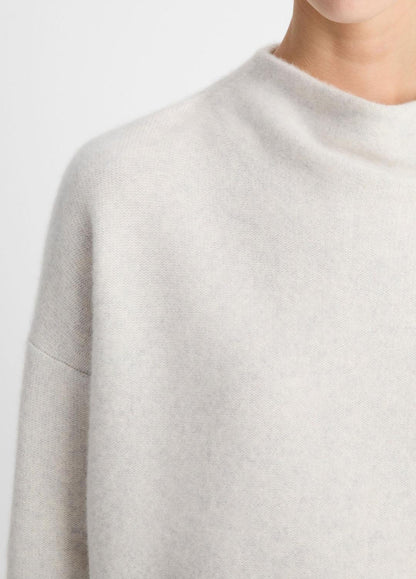 VINCE Women Plush Cashmere Funnel-Neck Sweater in Turtleneck