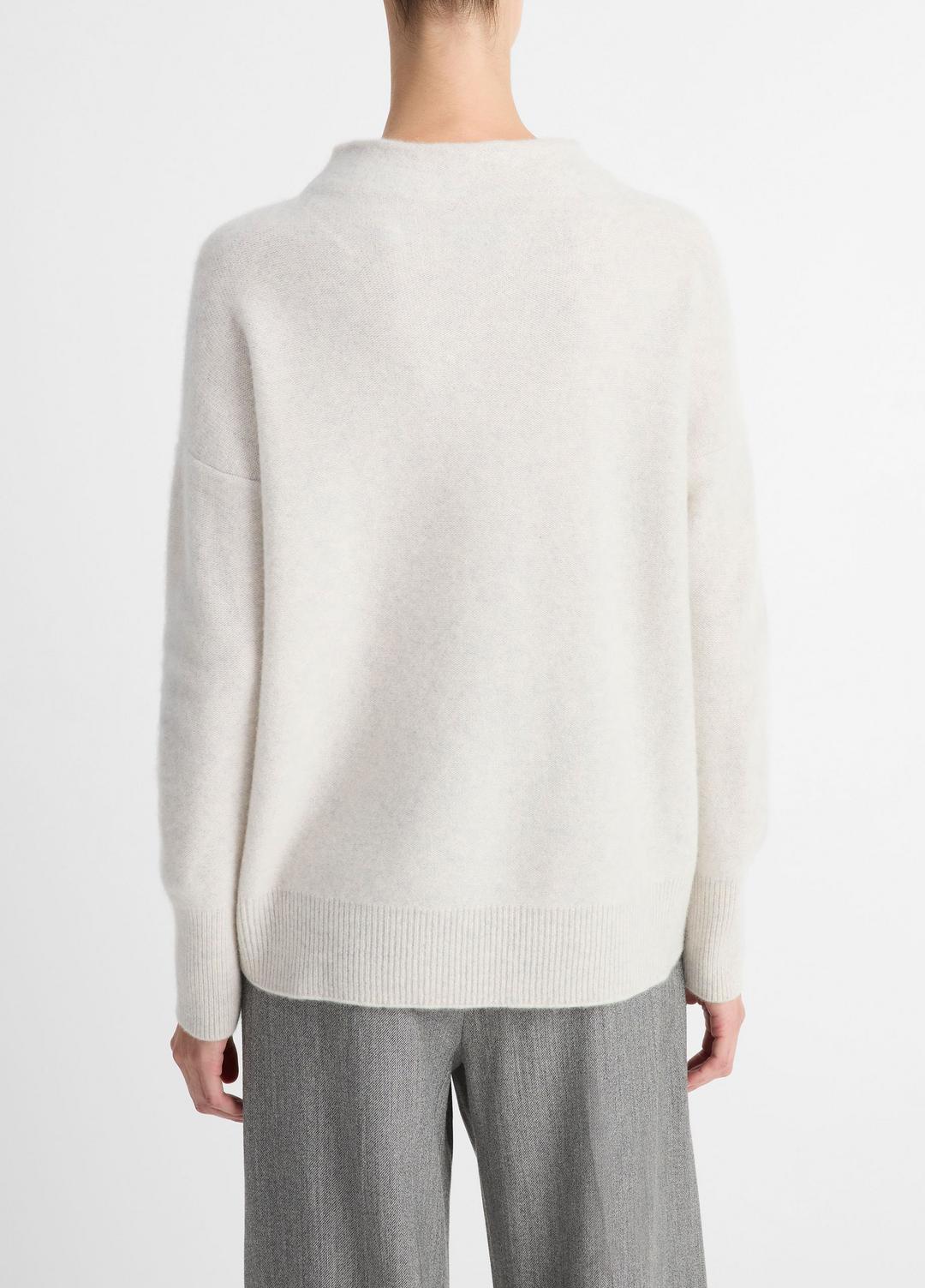 VINCE Women Plush Cashmere Funnel-Neck Sweater in Turtleneck