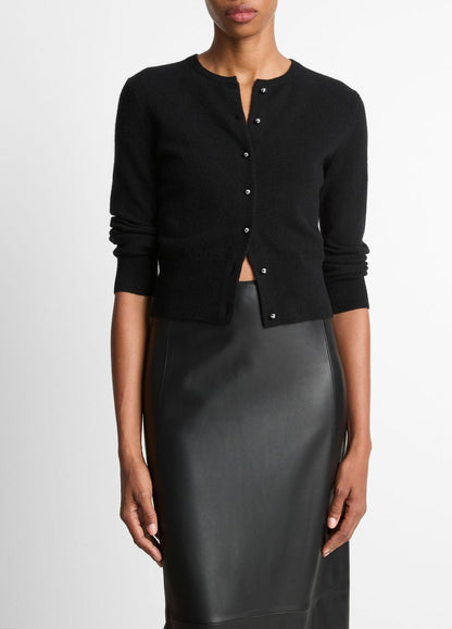 VINCE Women Metal-Button Wool & Cashmere-Blend Cardigan in Cardigans