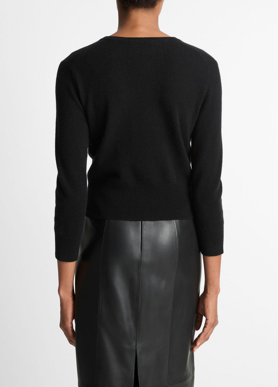VINCE Women Metal-Button Wool & Cashmere-Blend Cardigan in Cardigans