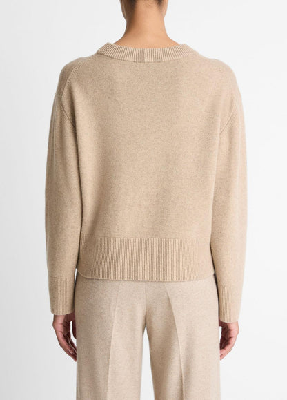 VINCE Women Wool-Cashmere V-Neck Sweater in V-Neck